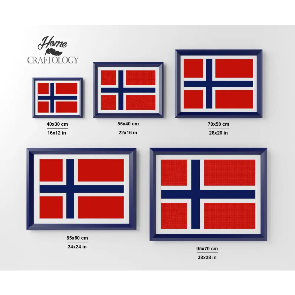 Norway Flag - Premium Diamond Painting Kit - Diamond Painting Kit