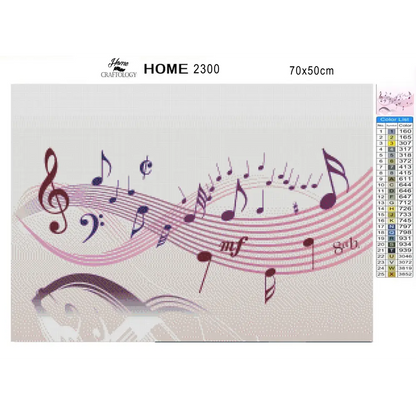Notes and Melody - Premium Diamond Painting Kit - Diamond Painting Kit
