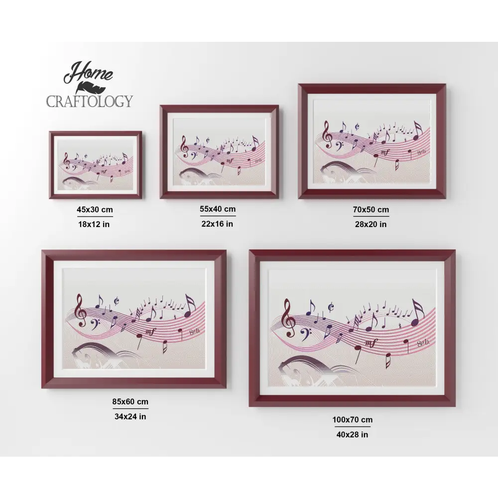 Notes and Melody - Premium Diamond Painting Kit - Diamond Painting Kit
