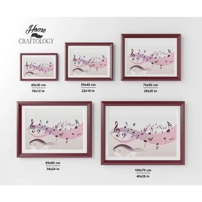 Notes and Melody - Premium Diamond Painting Kit - Diamond Painting Kit