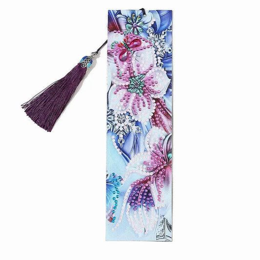 Orchids - Diamond Painting Bookmark - Bookmark