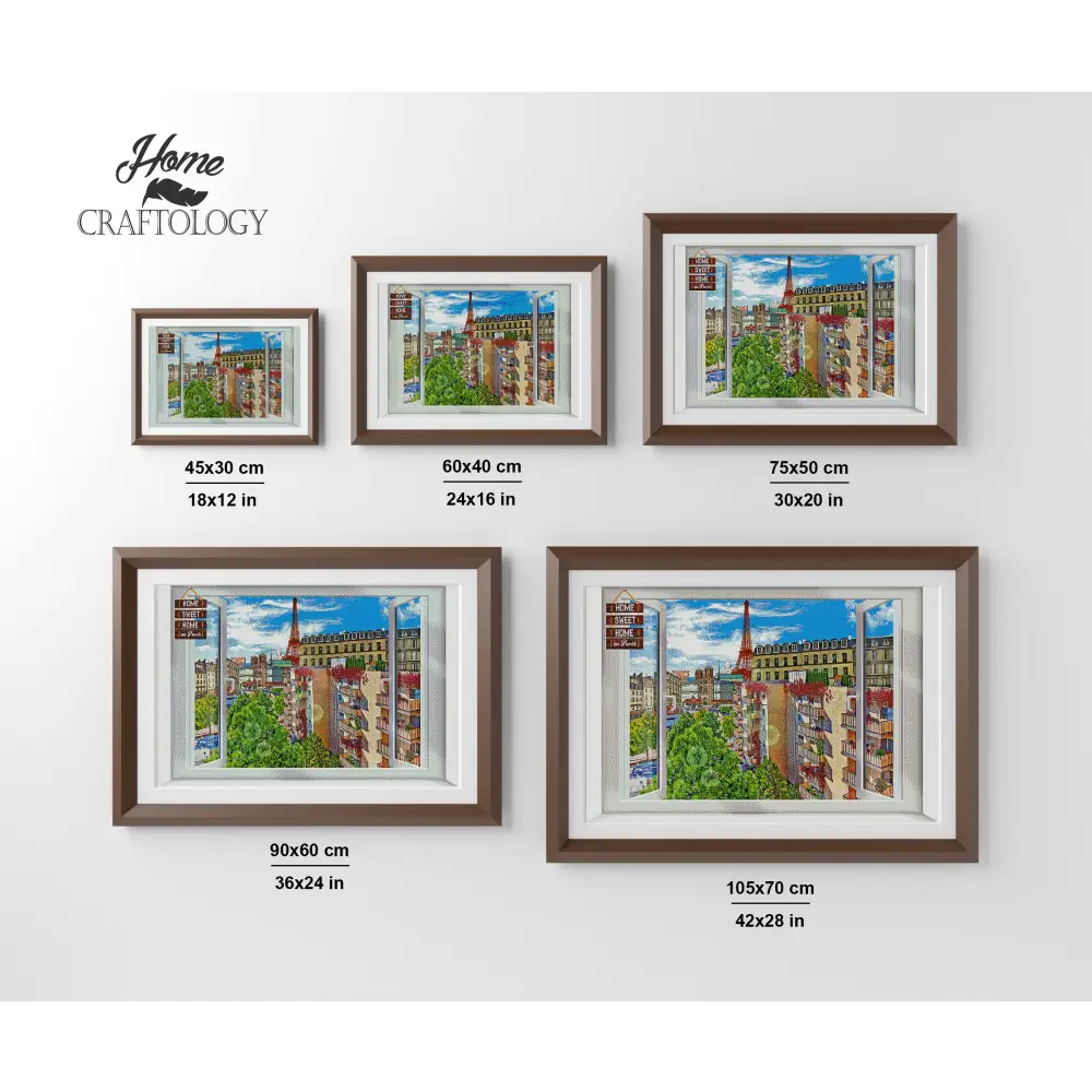 Paris Window - Premium Diamond Painting Kit - Diamond Painting Kit