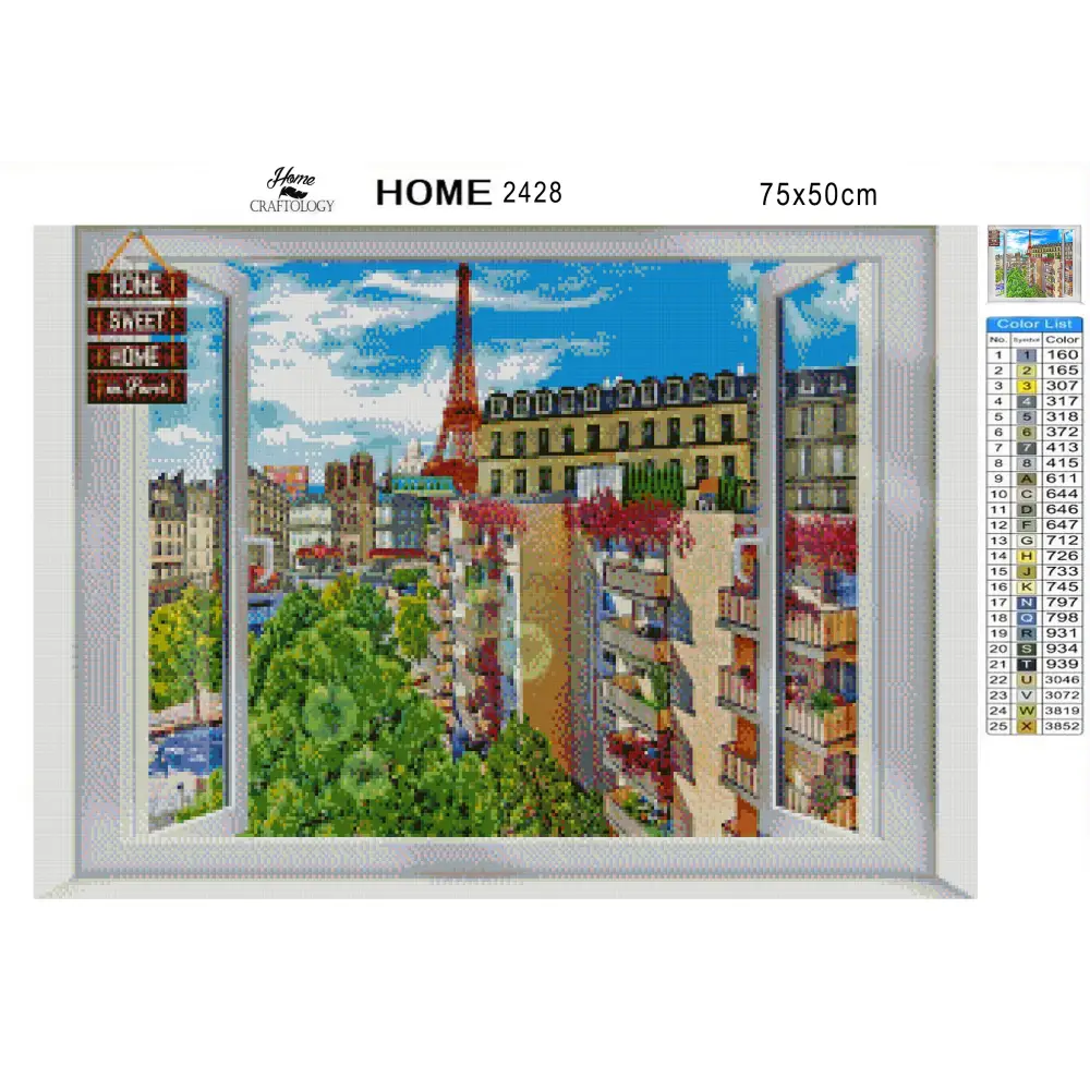Paris Window - Premium Diamond Painting Kit - Diamond Painting Kit