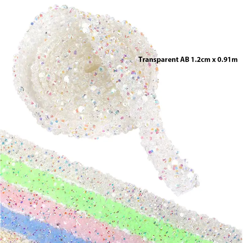 Pastel Rhinestone Adhesive Tape - Transparent - Diamond Painting Accessory