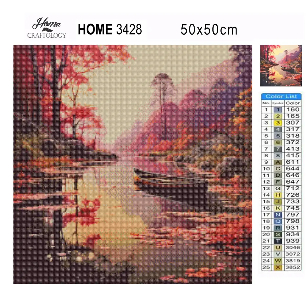 Peaceful Lake - Exclusive Premium Diamond Painting Kit - Diamond Painting Kit