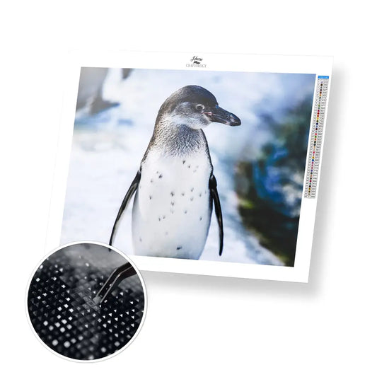 Penguin’s Side View - Premium Diamond Painting Kit - 40x30cm / 16x12’’ / Square (Most Popular) - Diamond Painting Kit