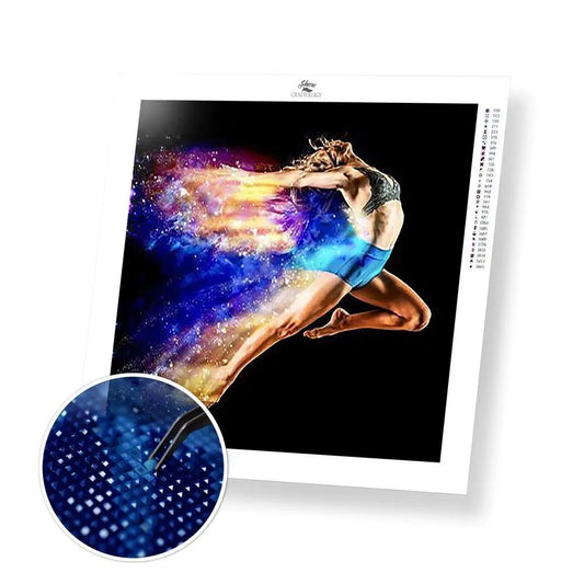 Perfect Jump - Premium Diamond Painting Kit - 30x30cm / 12x12’’ / Square (Most Popular) - Diamond Painting Kit