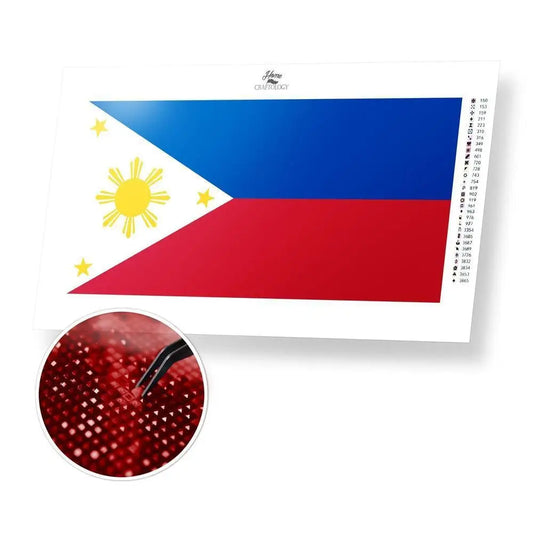 Philippines Flag - Diamond Painting Kit - Home Craftology