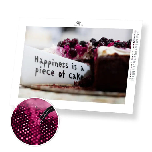 Piece of Cake - Premium Diamond Painting Kit - 45x30cm / 18x12’’ / Square (Most Popular) - Diamond Painting Kit