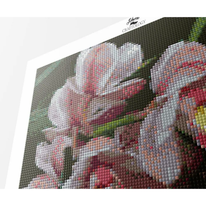 Pink and Yellow Orchids - Diamond Painting Kit - Home Craftology