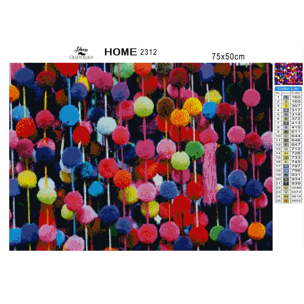 Pompoms - Premium Diamond Painting Kit - Diamond Painting Kit