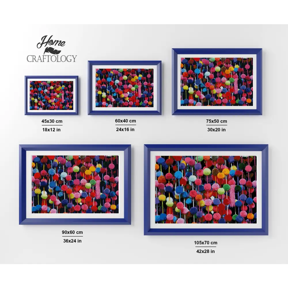 Pompoms - Premium Diamond Painting Kit - Diamond Painting Kit