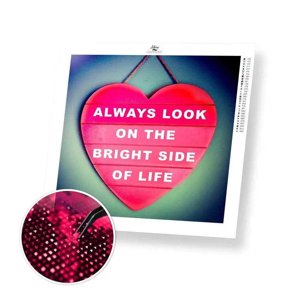 Positivity - Premium Diamond Painting Kit - 40x40cm / 16x16’’ / Square (Most Popular) - Diamond Painting Kit