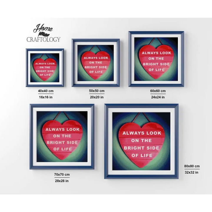 Positivity - Premium Diamond Painting Kit - Diamond Painting Kit