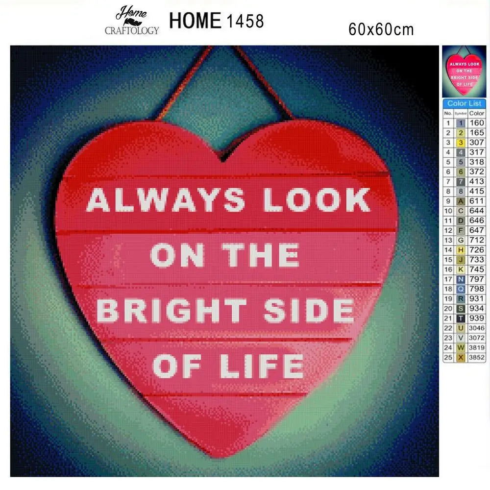 Positivity - Premium Diamond Painting Kit - Diamond Painting Kit