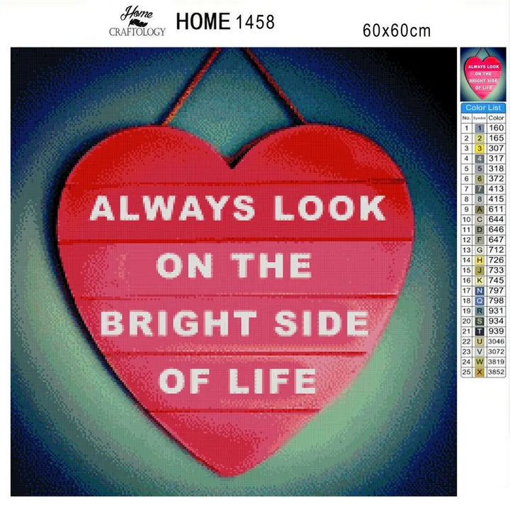 Positivity - Premium Diamond Painting Kit - Diamond Painting Kit