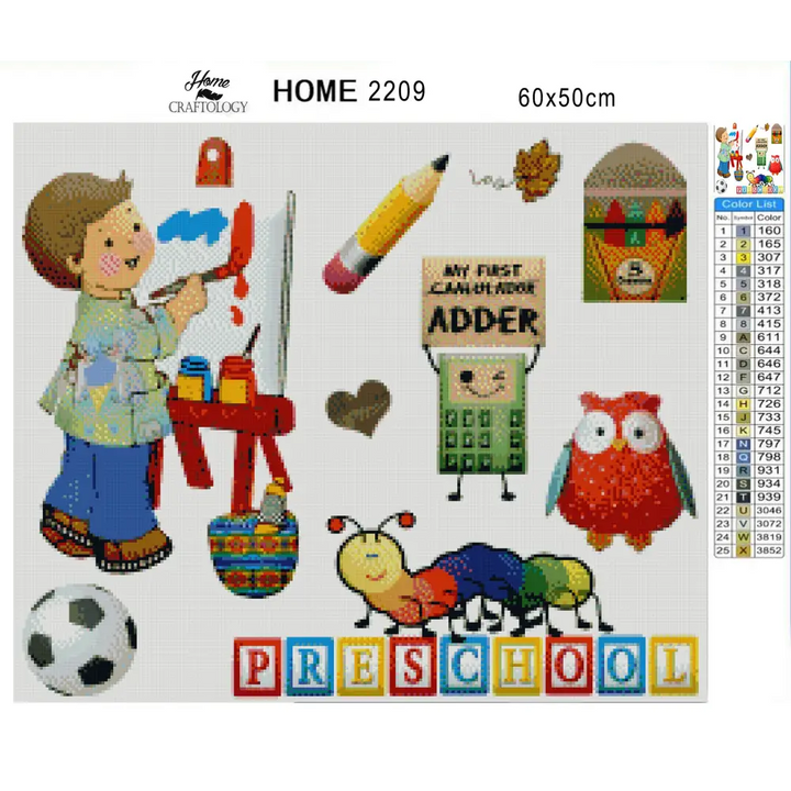 Preschool - Premium Diamond Painting Kit - Diamond Painting Kit