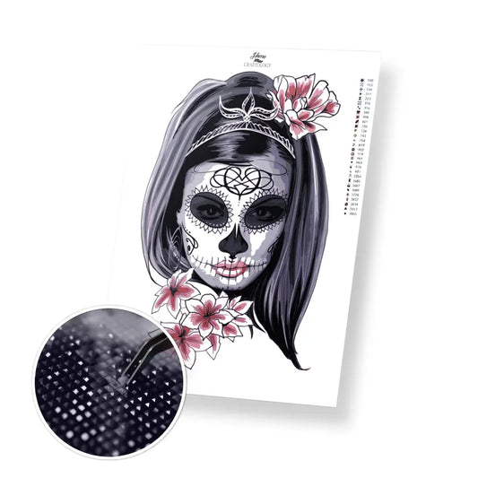 Pretty and Scary - Premium Diamond Painting Kit - 20x30cm / 8x12’’ / Square (Most Popular) - Diamond Painting Kit