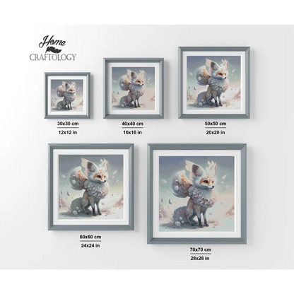 Pretty White Fox - Premium Diamond Painting Kit - Diamond Painting Kit