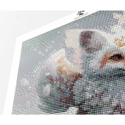 Pretty White Fox - Premium Diamond Painting Kit - Diamond Painting Kit