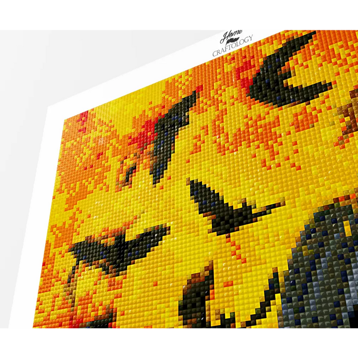 Pumpkin and Bats - Premium Diamond Painting Kit - Diamond Painting Kit