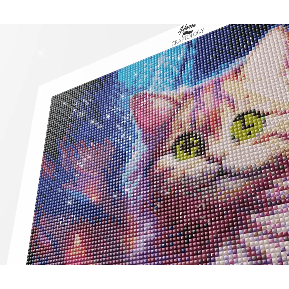 Purple Cat - Exclusive Premium Diamond Painting Kit - Diamond Painting Kit