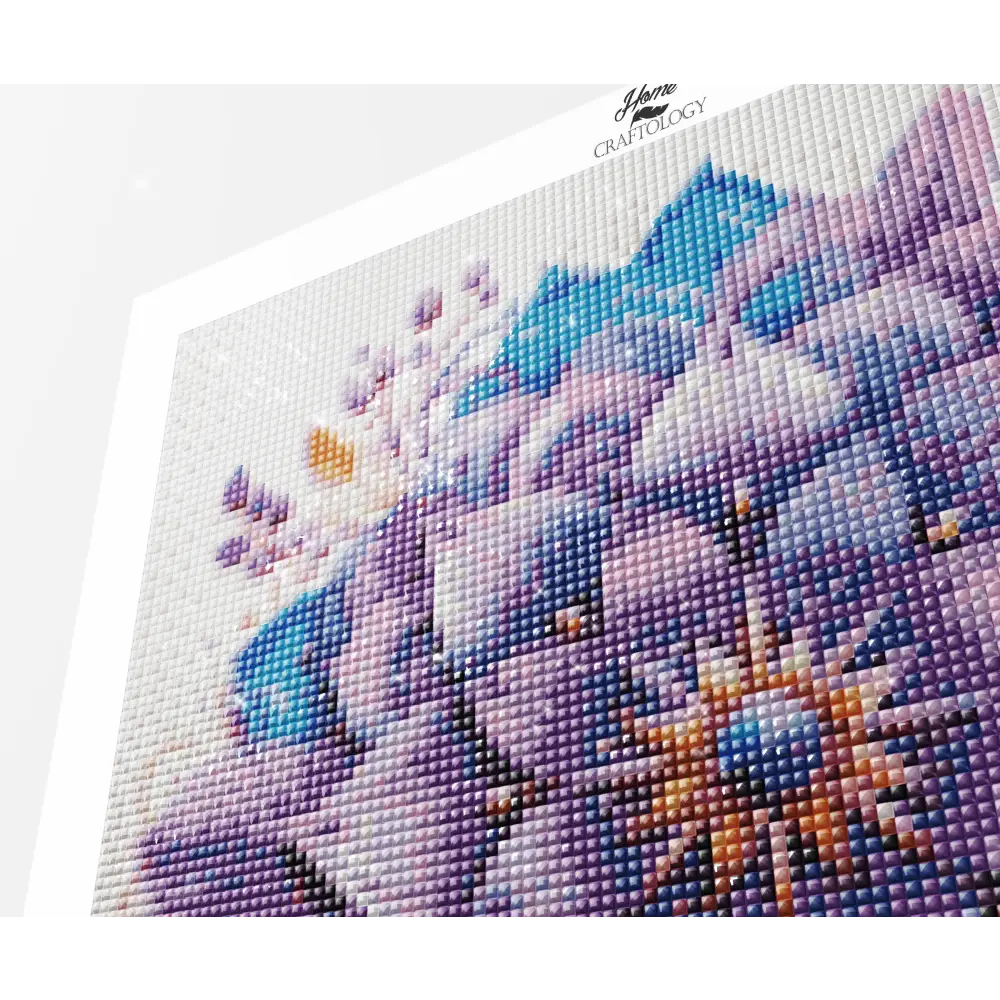 Purple Flower Mandala - Exclusive Premium Diamond Painting Kit - Diamond Painting Kit