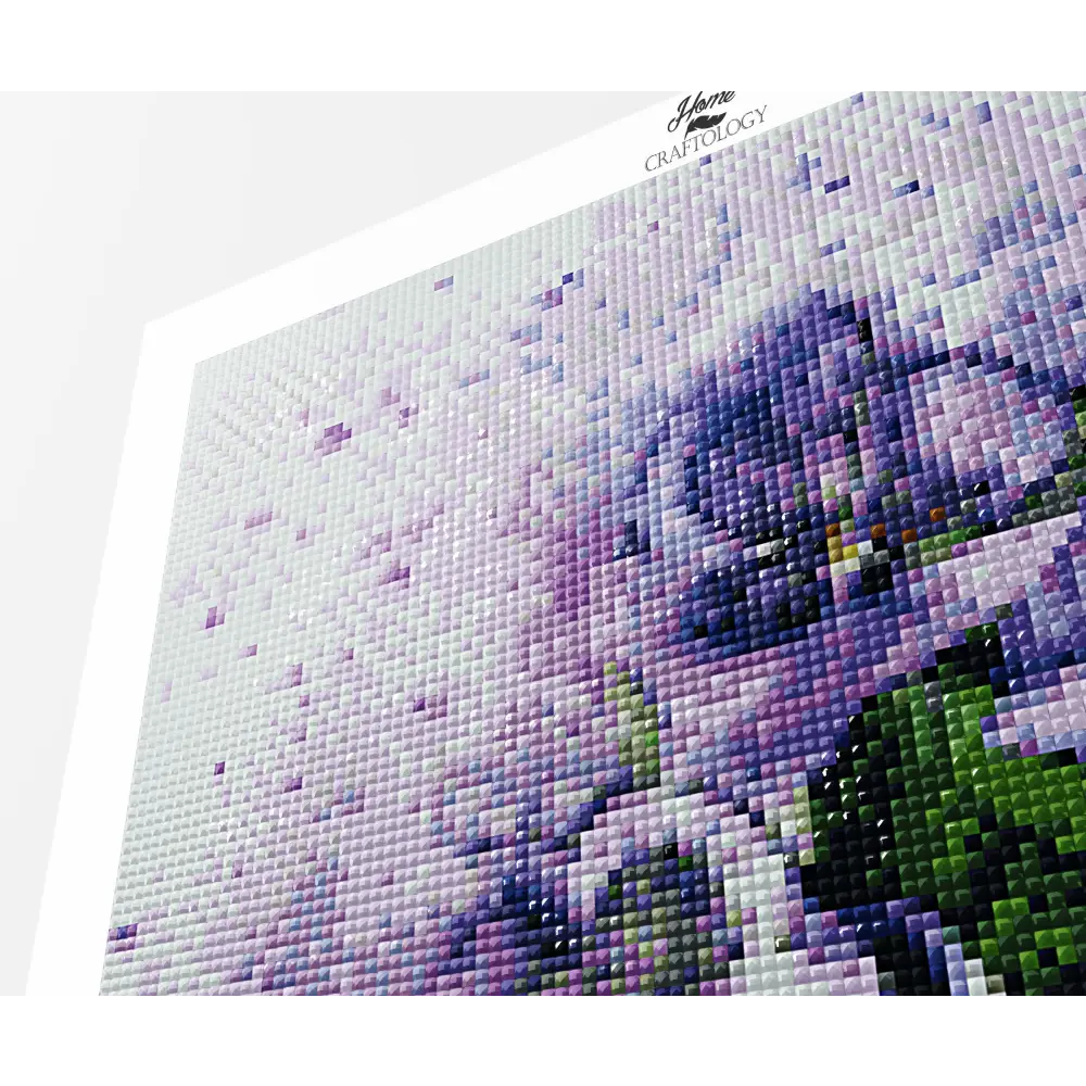 Purple Flowers - Premium Diamond Painting Kit - Diamond Painting Kit