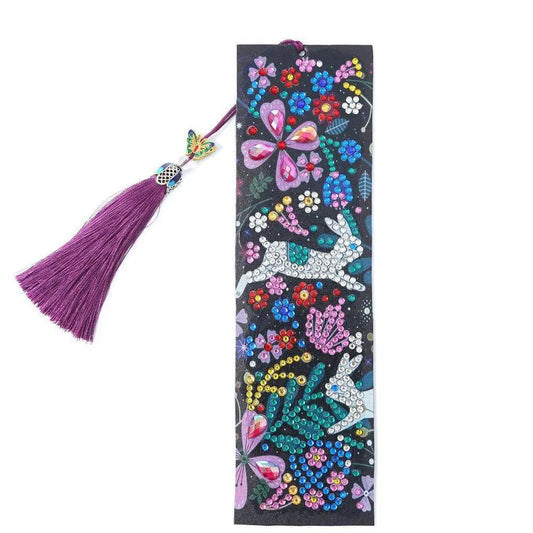 Rabbits - Diamond Painting Bookmark - Bookmark