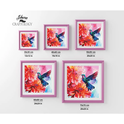Radiant Hummingbird - Exclusive Premium Diamond Painting Kit - Diamond Painting Kit