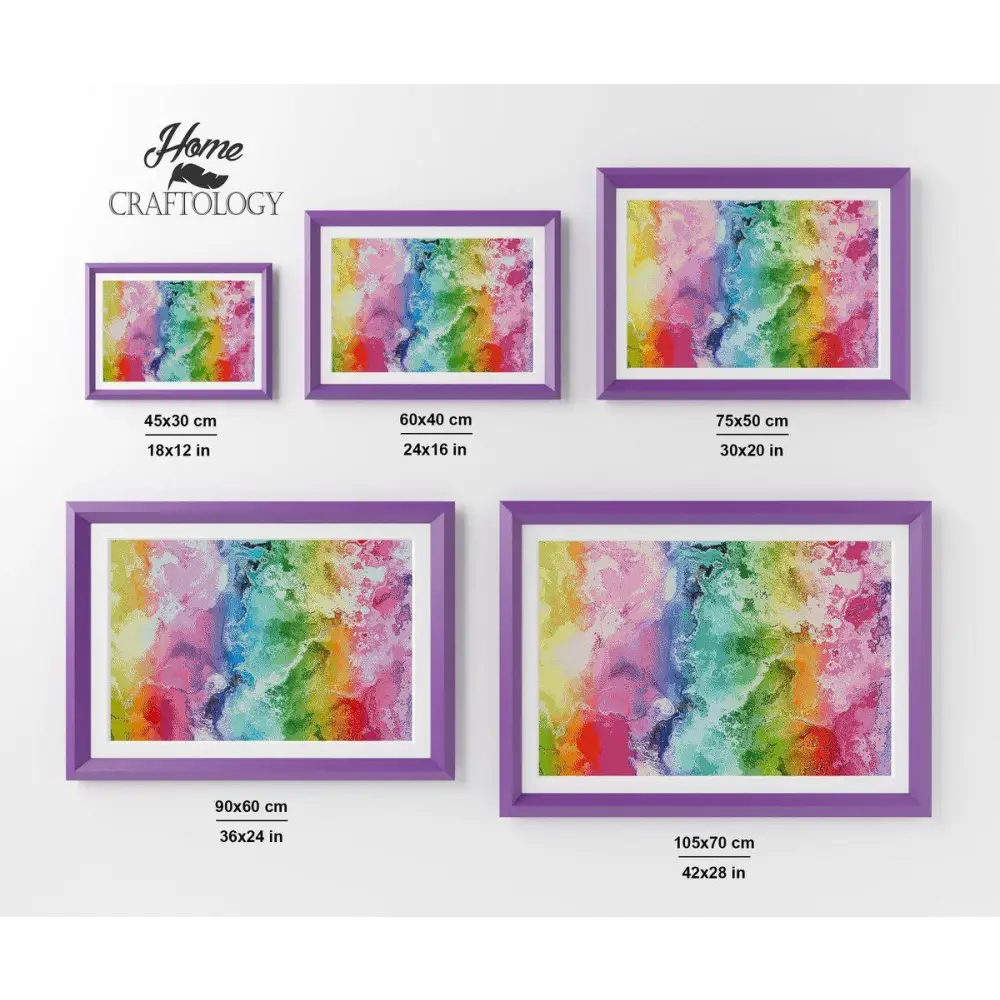 Rainbow Colors - Premium Diamond Painting Kit - Diamond Painting Kit