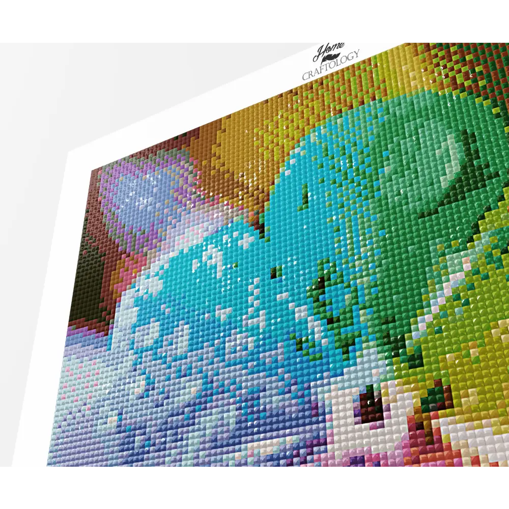 Rainbow Flower - Premium Diamond Painting Kit - Diamond Painting Kit