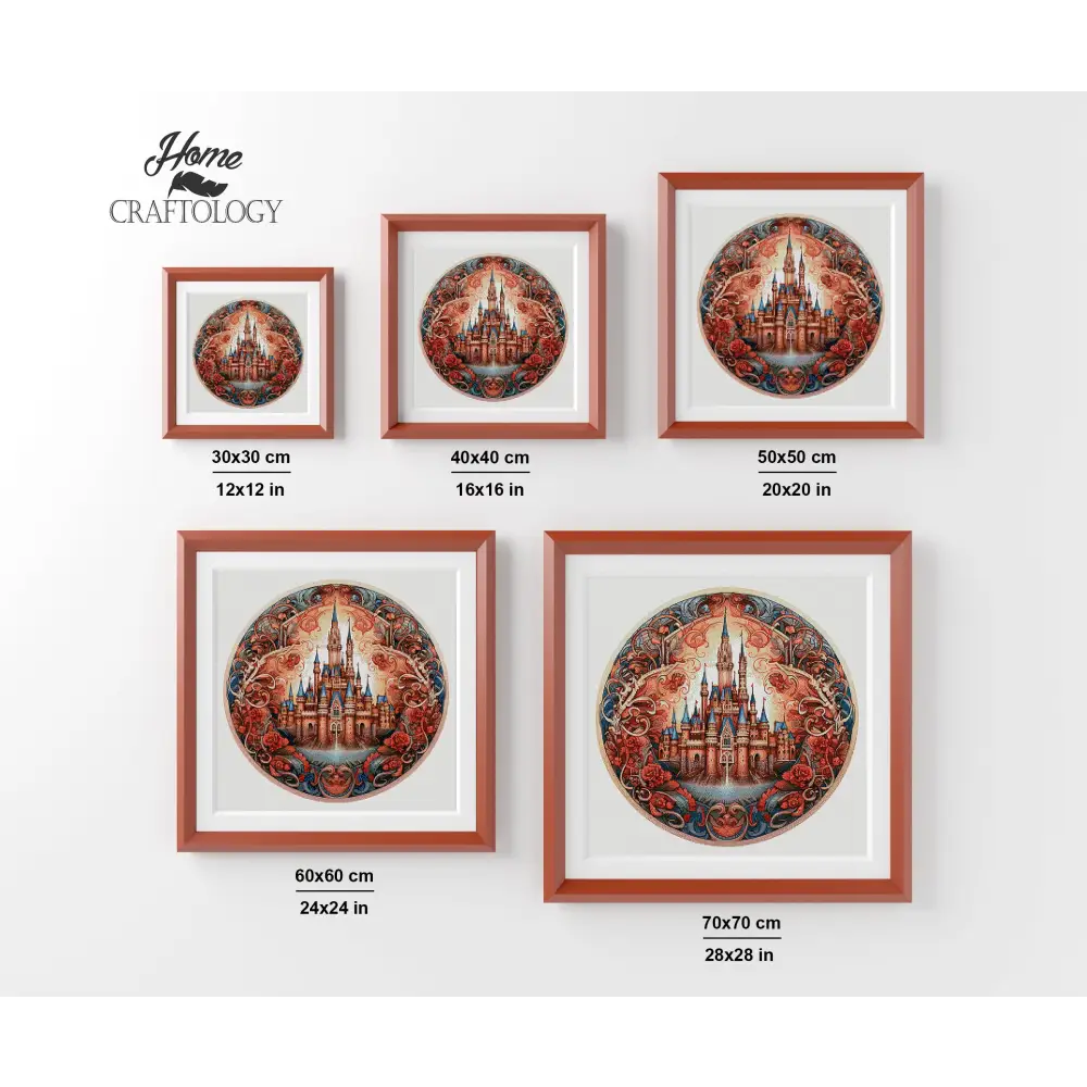 Red Castle - Exclusive Premium Diamond Painting Kit - Diamond Painting Kit