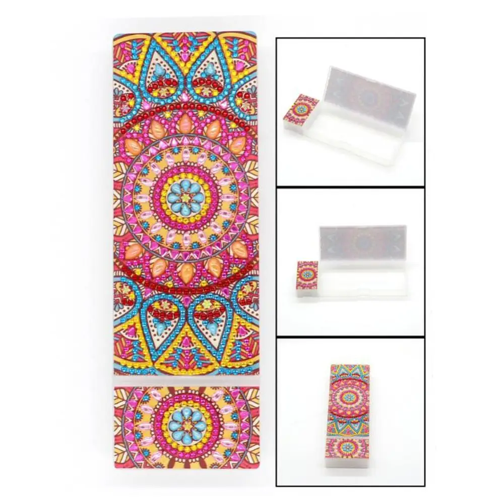 Red Mandala - Diamond Painting Pencil Case - Pencil Case