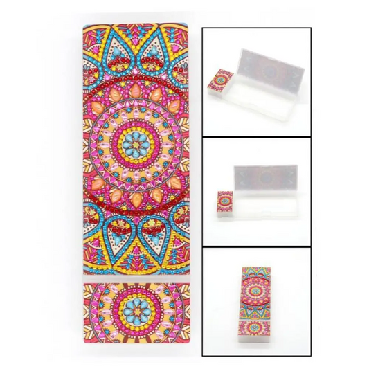 Red Mandala - Diamond Painting Pencil Case - Pencil Case