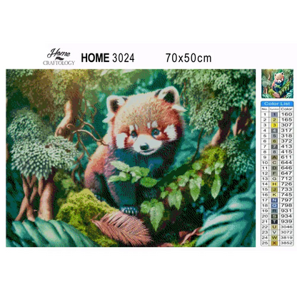 Red Panda - Premium Diamond Painting Kit - Diamond Painting Kit