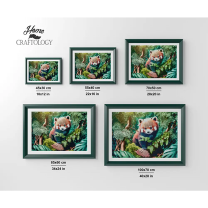 Red Panda - Premium Diamond Painting Kit - Diamond Painting Kit