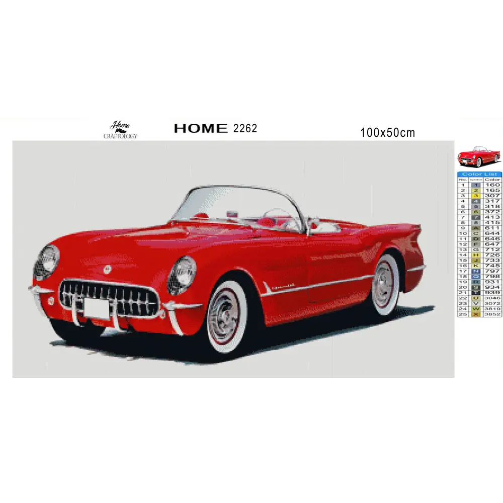 Red Sports Car - Premium Diamond Painting Kit - Diamond Painting Kit
