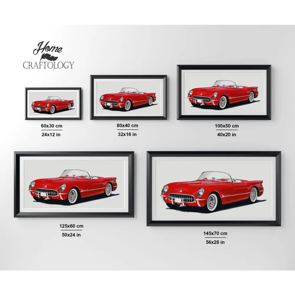 Red Sports Car - Premium Diamond Painting Kit - Diamond Painting Kit
