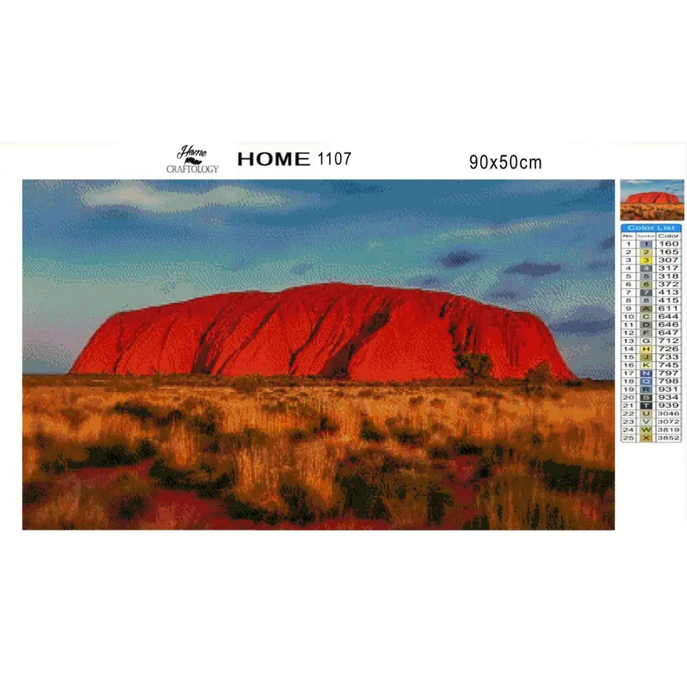 Red Mountain - Diamond Painting Kit - Home Craftology