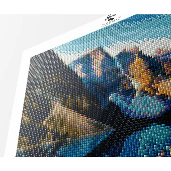 Reflection at Lake Moraine - Premium Diamond Painting Kit - Diamond Painting Kit
