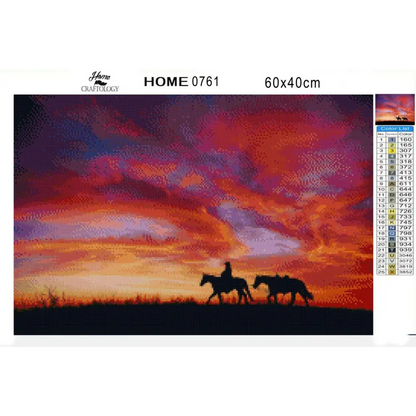 Riding into the Sunset - Diamond Painting Kit - Home Craftology