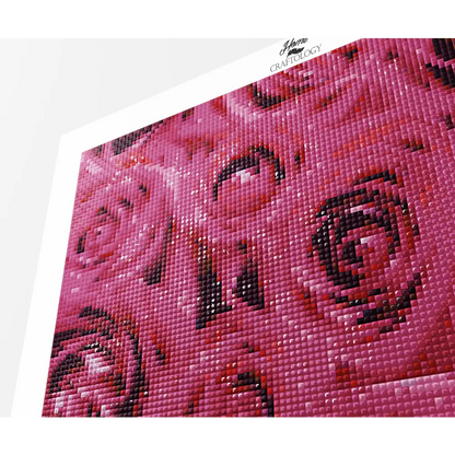 Rose Pink Flowers - Premium Diamond Painting Kit - Diamond Painting Kit