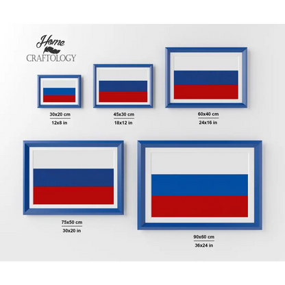 Russia Flag - Premium Diamond Painting Kit - Diamond Painting Kit