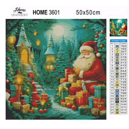 Santa with Gifts - Exclusive Premium Diamond Painting Kit - Diamond Painting Kit