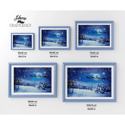 Santa's Silhouette - Diamond Painting Kit - Home Craftology