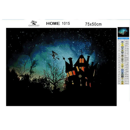 Scary House - Diamond Painting Kit - Home Craftology