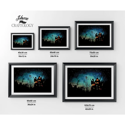 Scary House - Premium Diamond Painting Kit - Diamond Painting Kit