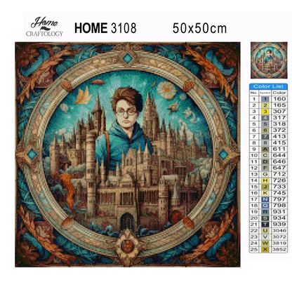 School of Wizards - Exclusive Premium Diamond Painting Kit - Diamond Painting Kit