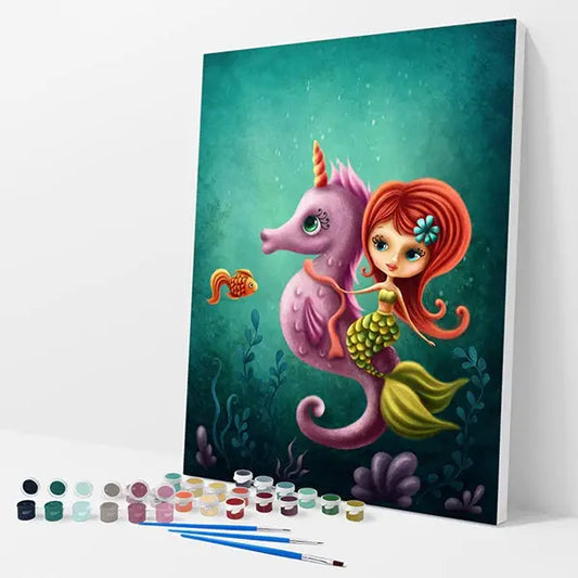 Sea Princess Kit - Paint By Numbers - 30x40cm / 12x16’’ / No Frame - Paint By Numbers